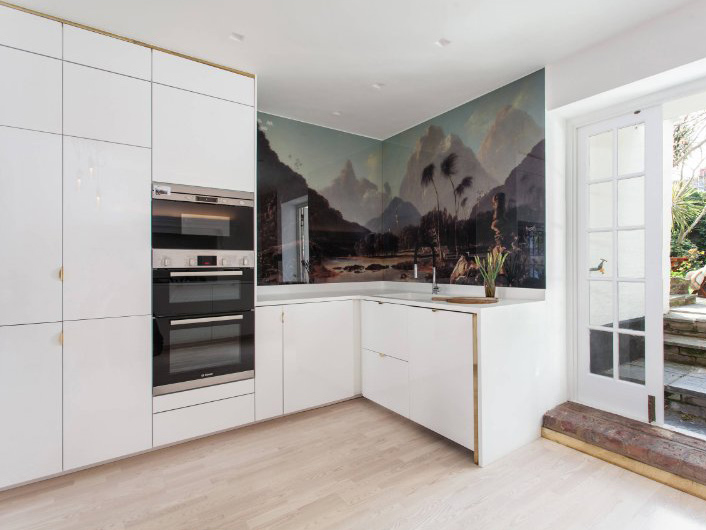 Modern Living Room Home Lacquer Finish White Kitchen Furniture
