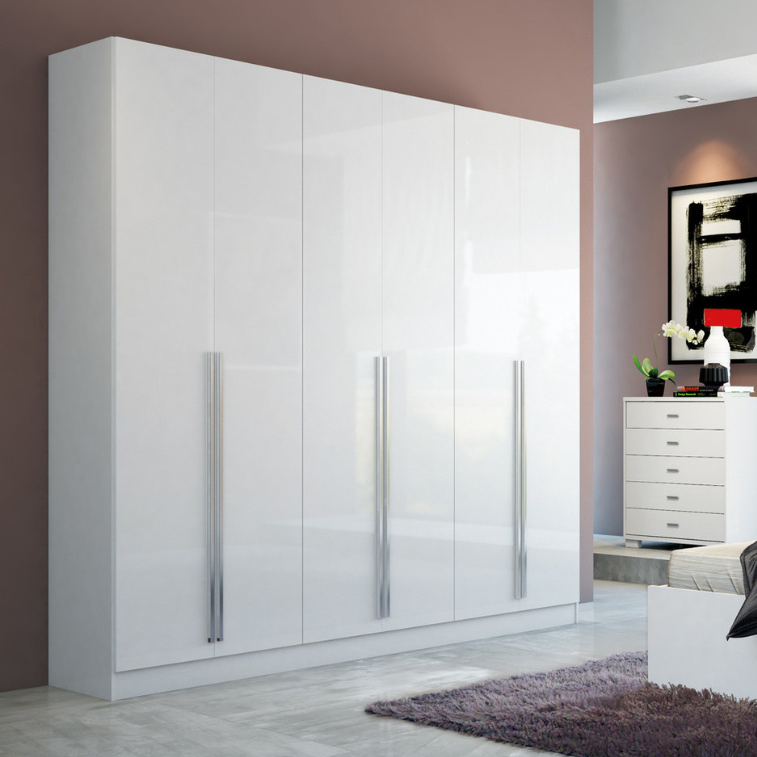 Big White 2Pac Tall Closet Wardrobe Cabinet Furniture