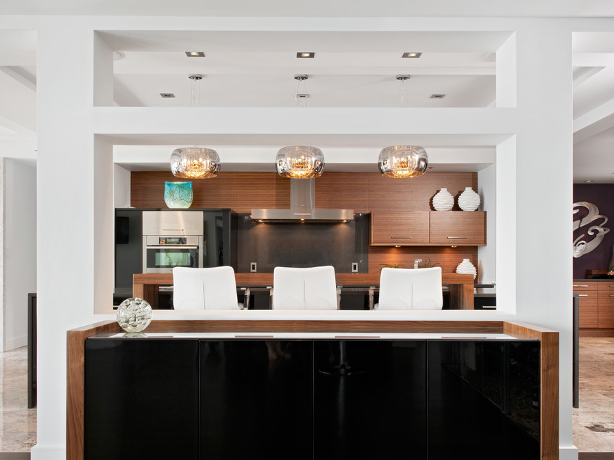 Free Design Customized Modern Melamine Laminate Finish Home Furniture Kitchen Ca