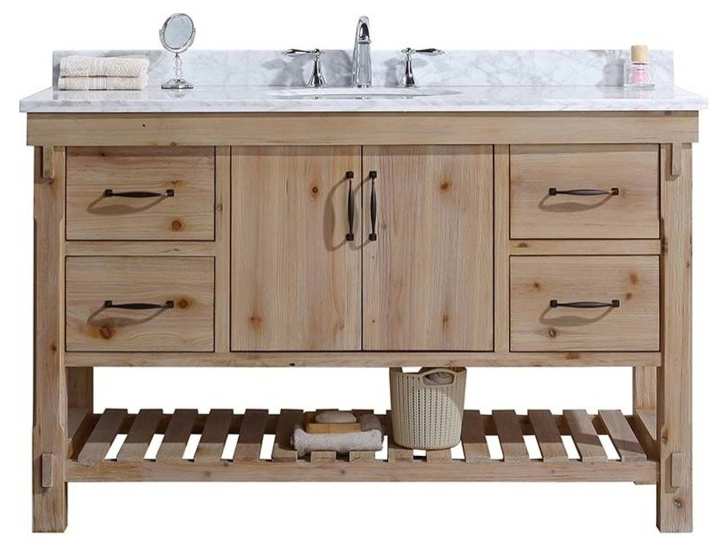 OEM And ODM American Style Solid Wood Bathroom Vanity