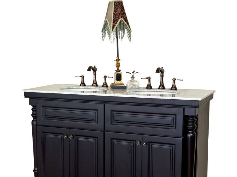 Double Sink French Antique Luxury Classic Vanity Cabinet In Hot Sale
