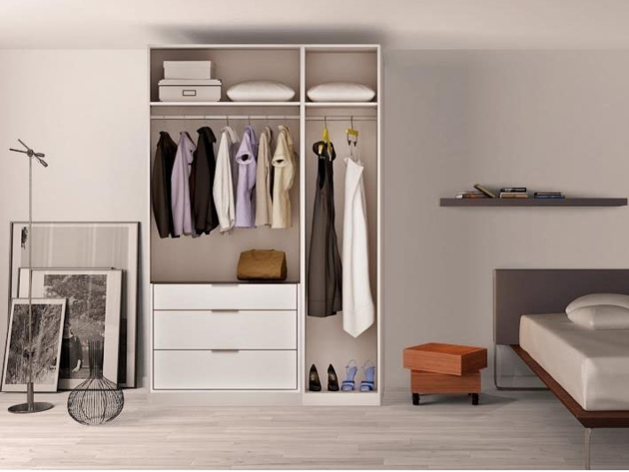 Minimalism Swing Door Wholesale Price Clothes Storage Wardrobe