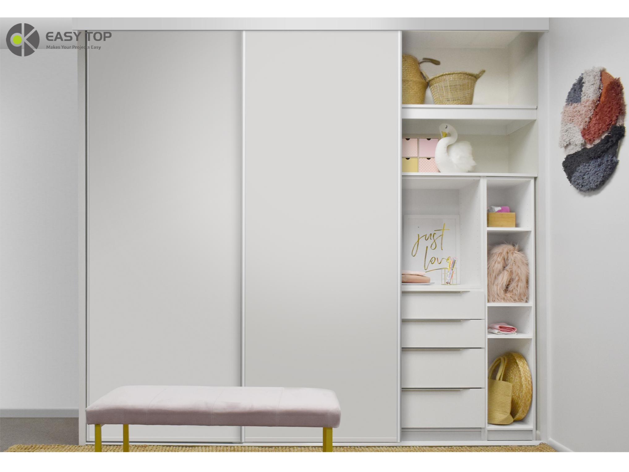 Modern Clothes Storage Wardrobes Furniture Set Custom Bedroom Walk in Robe